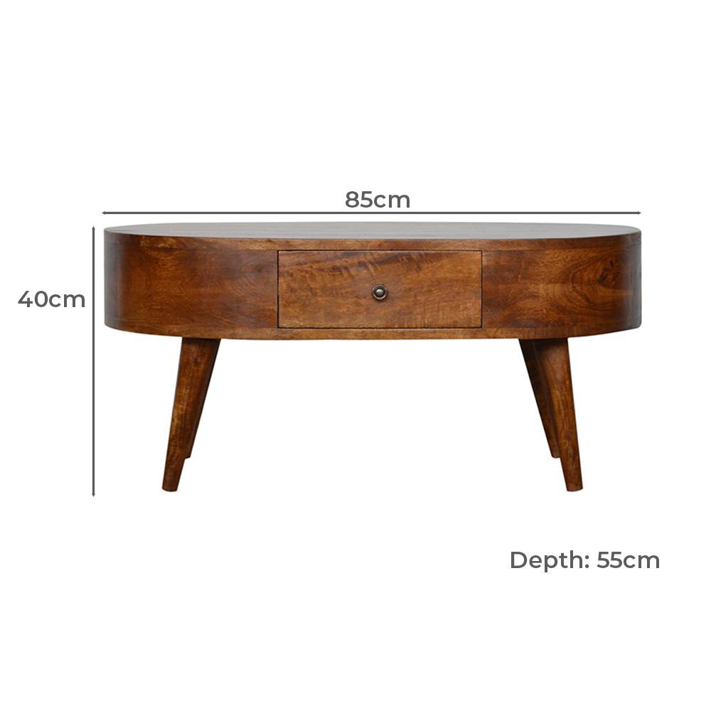 Levi Mango Wood Coffee Table