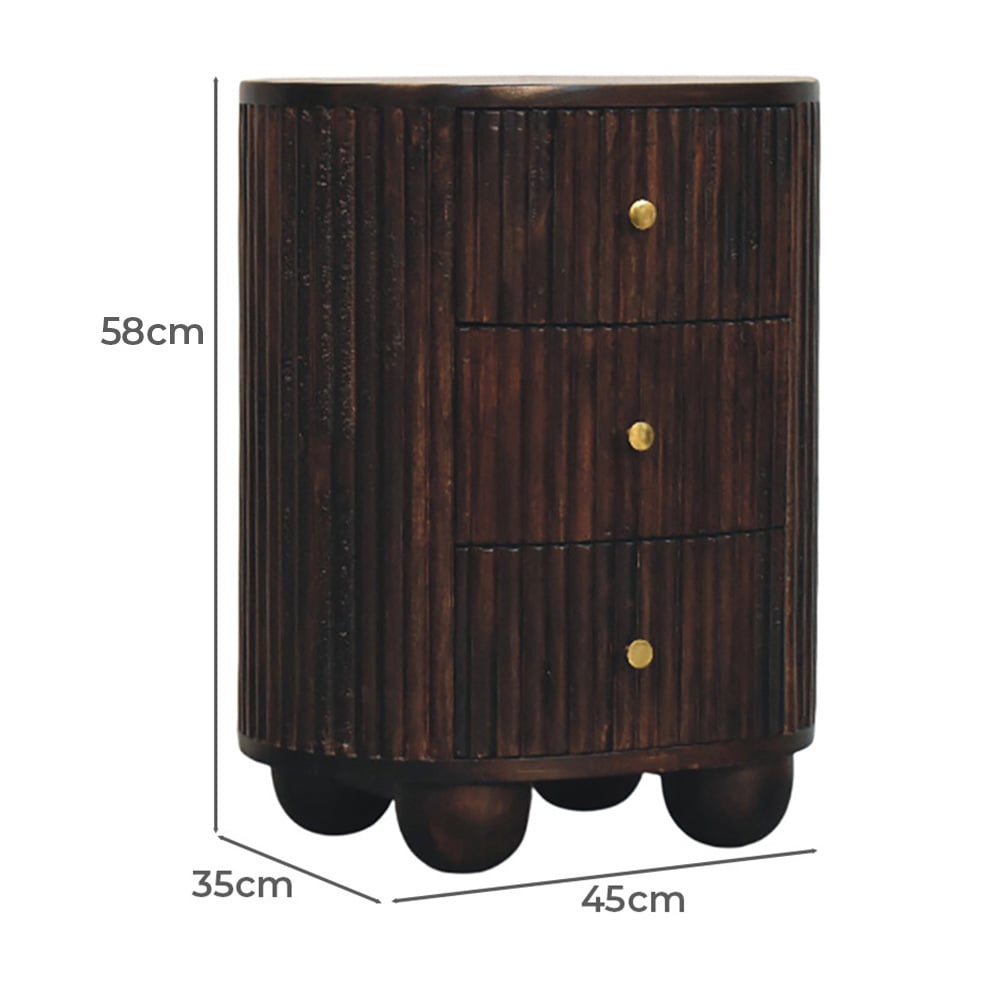 Tatum Mango Wood Bedside Table
