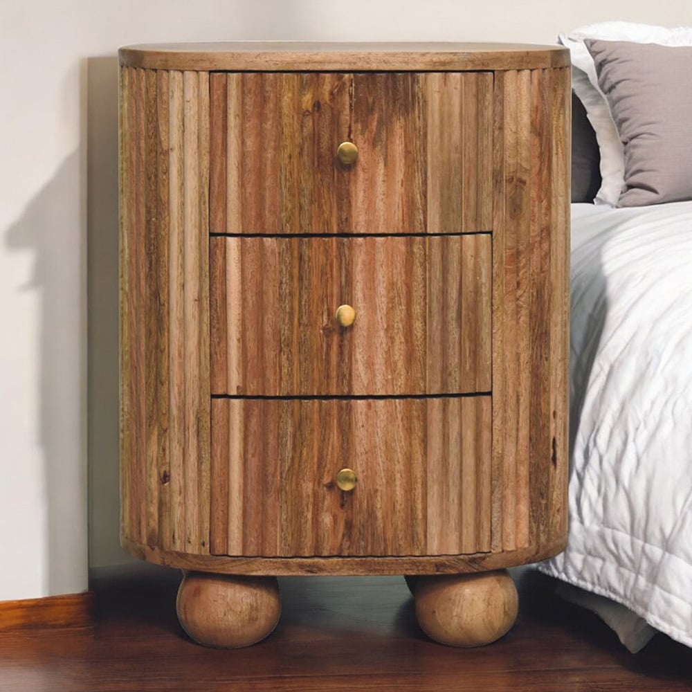 Oak Tatum Mango Wood Bedside Table
