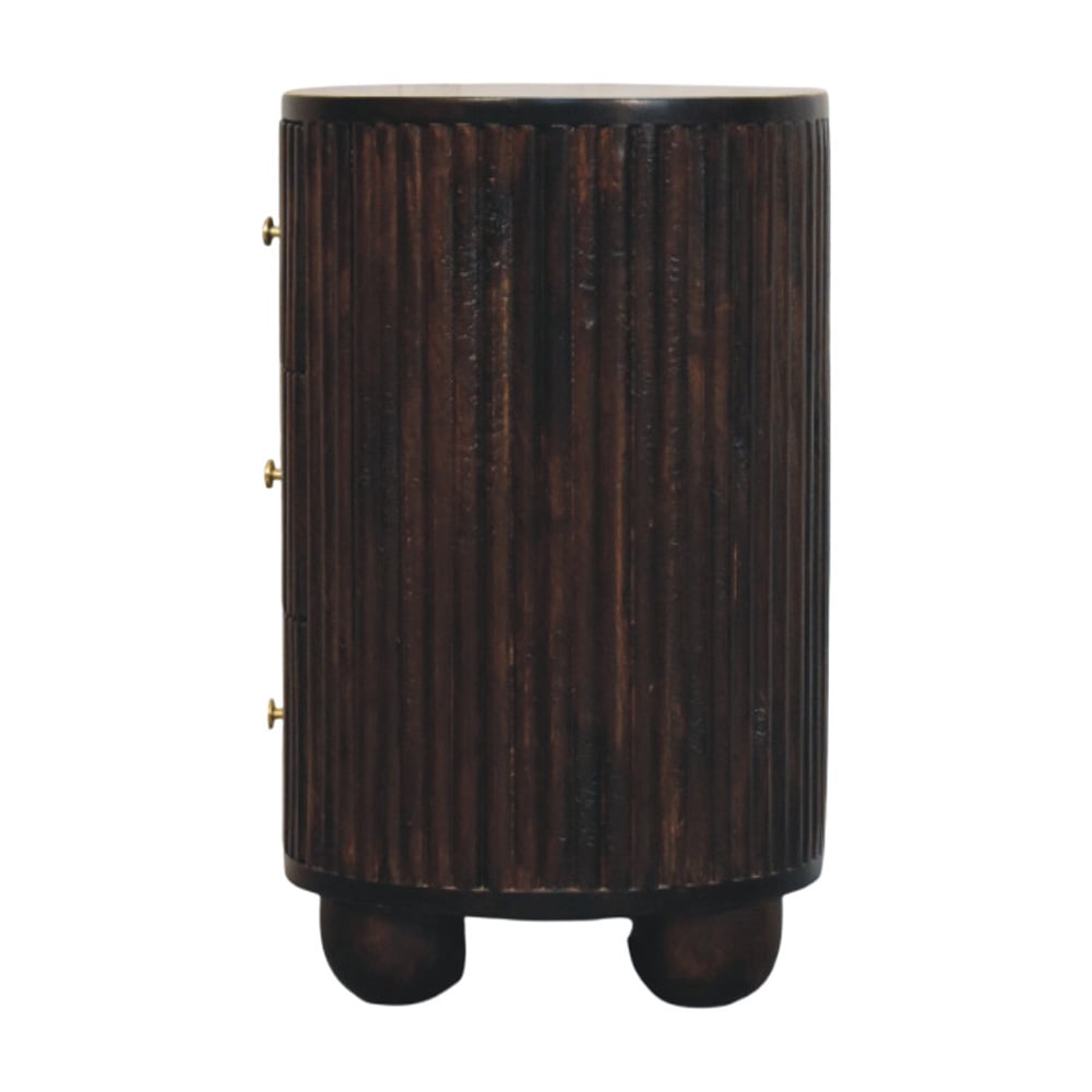 Mocha Tatum Mango Wood Bedside Table