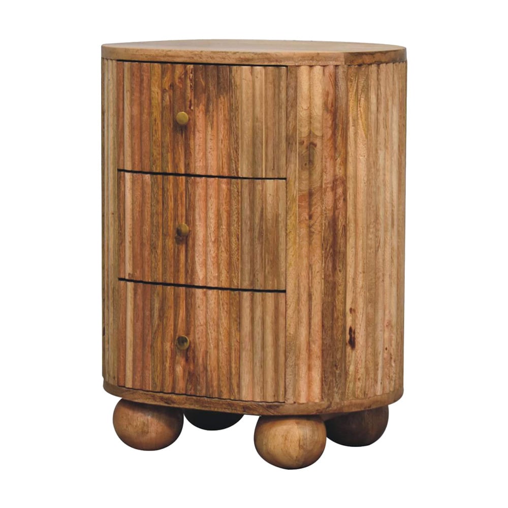 Oak Tatum Mango Wood Bedside Table