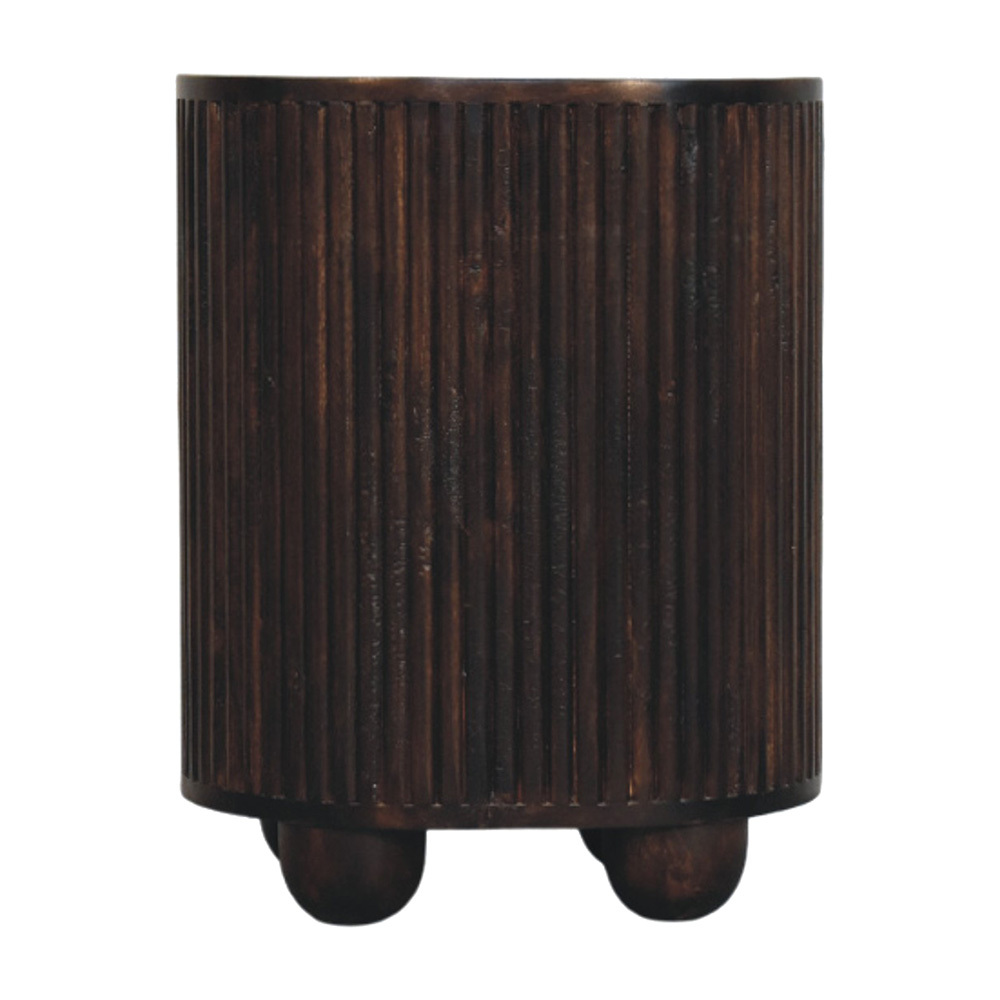 Mocha Tatum Mango Wood Bedside Table
