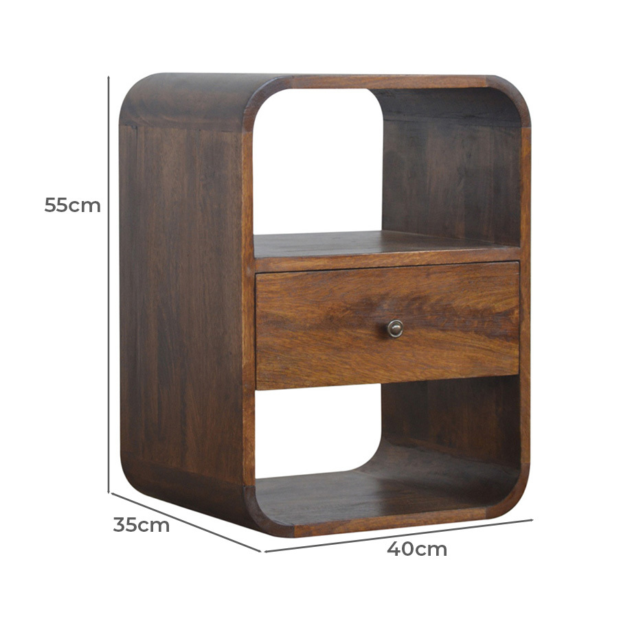 Jesse Mango Wood Bedside Table