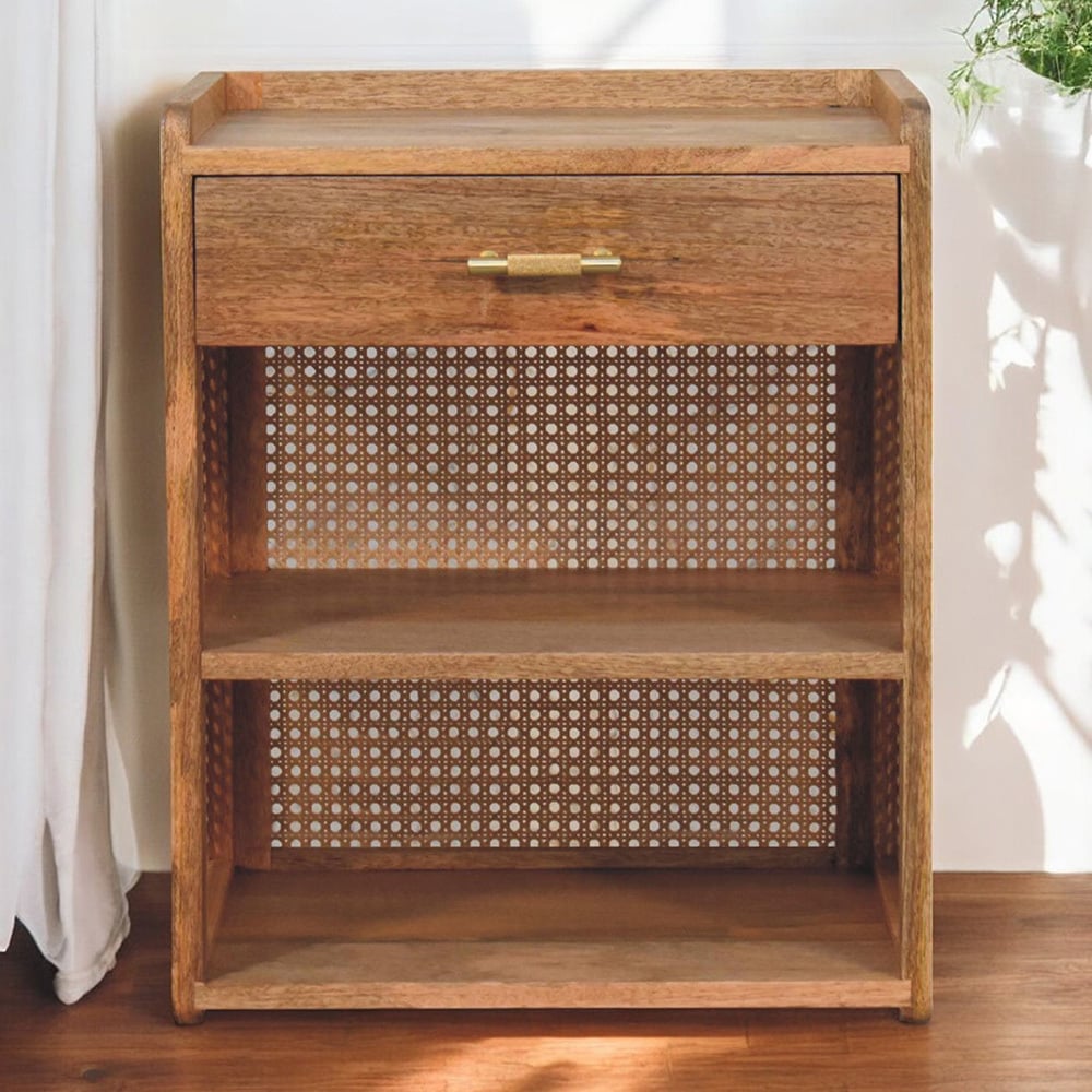 Jenna Mango Wood Bedside Table