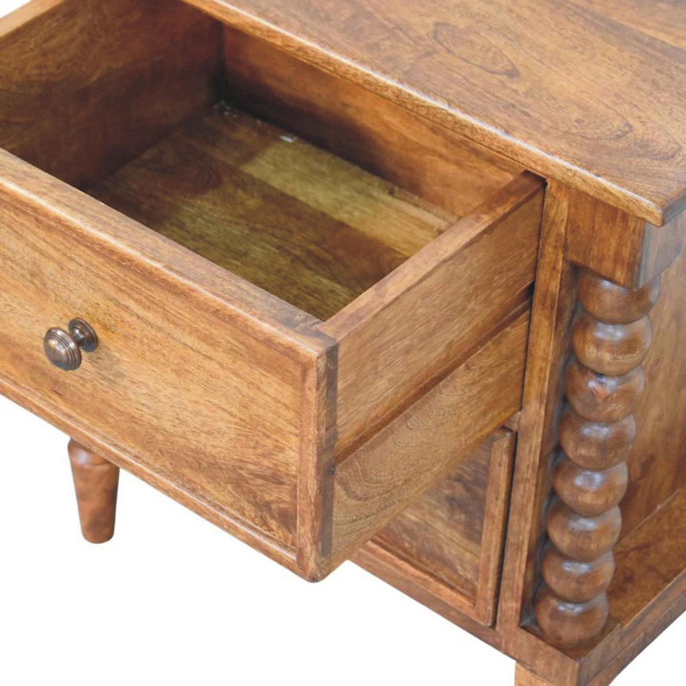Heather Mango Wood Bedside Table