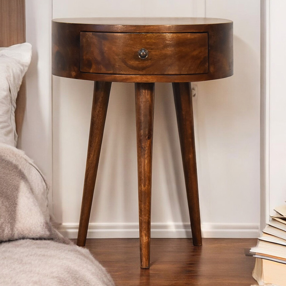 Hailee Mango Wood Bedside Table