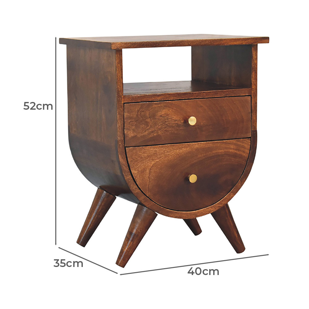 Wyatt Mango Wood Bedside Table