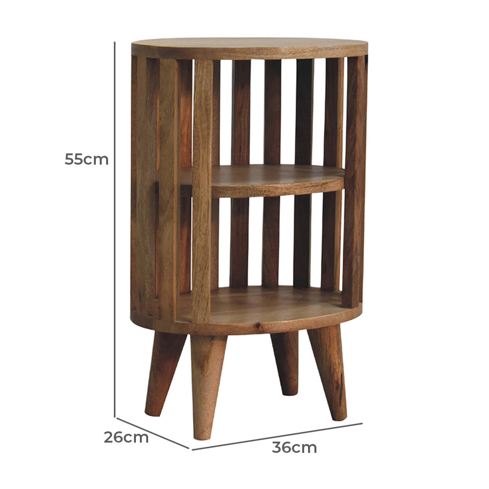 Gardenia 2 Shelf Mango Wood Bedside Table