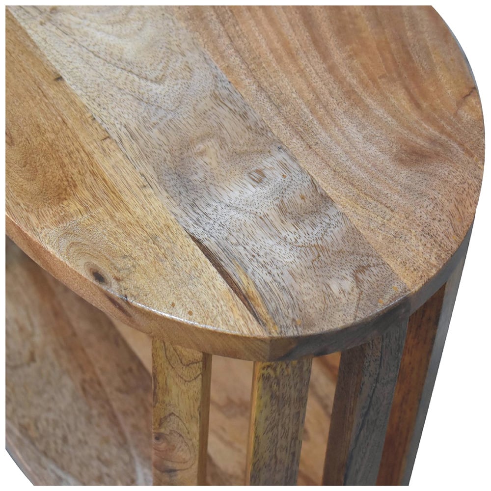 Gardenia 2 Shelf Mango Wood Bedside Table