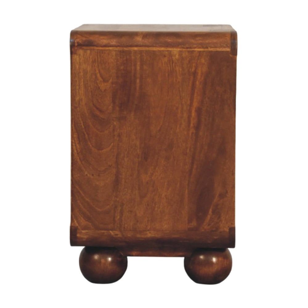Austra Mango Wood & Rattan Bedside table