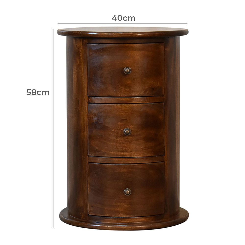 Feline Mango Wood Bedside Table