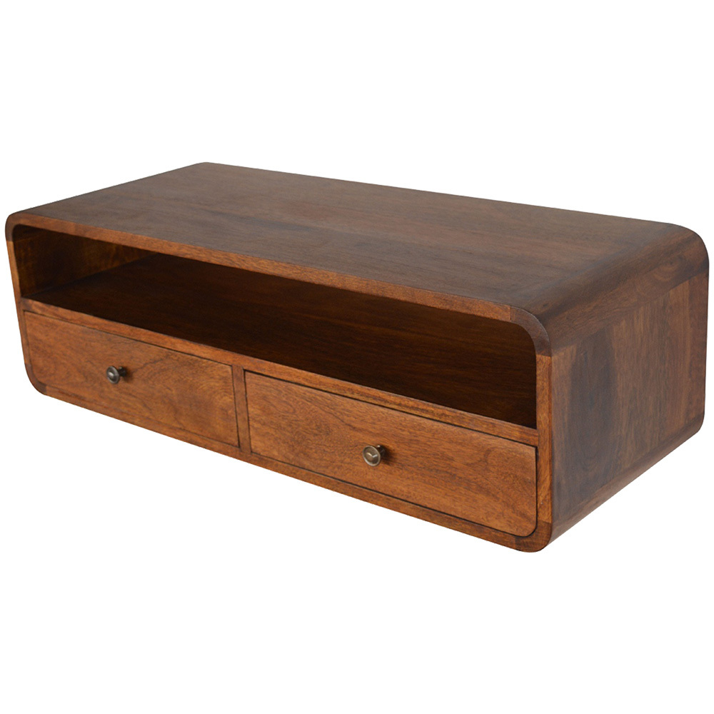 Mikhail Mango Wood Wall-Mounted Console Table