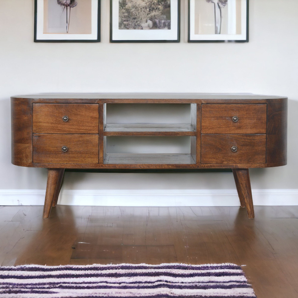 Kailene Mango Wood TV Unit