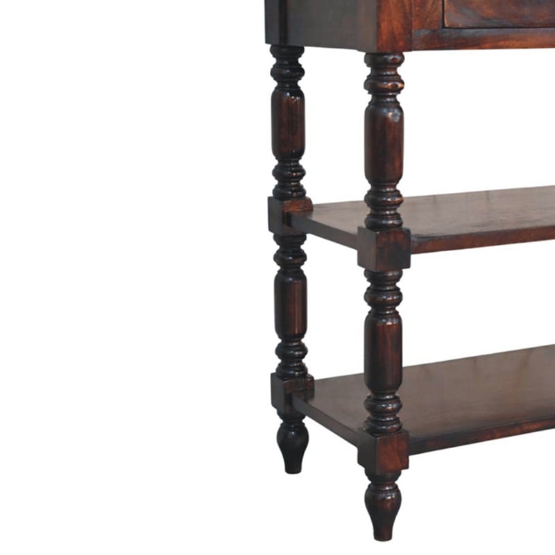 Sofia 2 Drawer Mango Wood Side Table