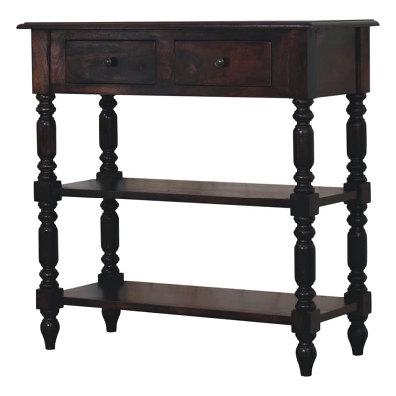 Sofia 2 Drawer Mango Wood Side Table