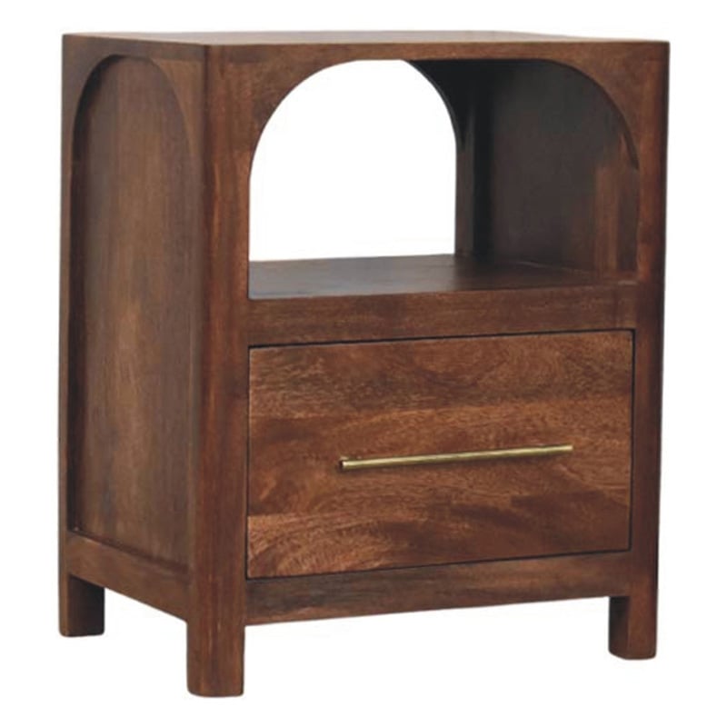 Selena Mango Wood Bedside Table