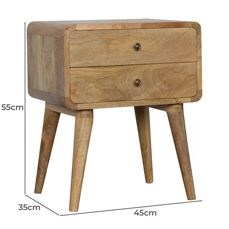 Sienna Mango Wood Bedside Table