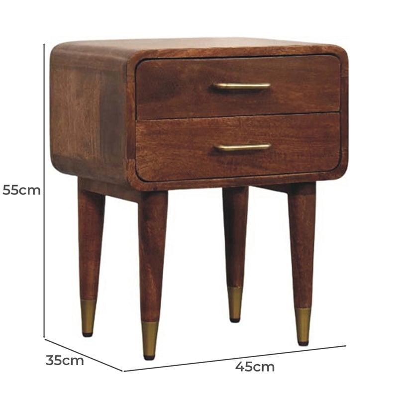 Valenza Mango Wood Bedside Table