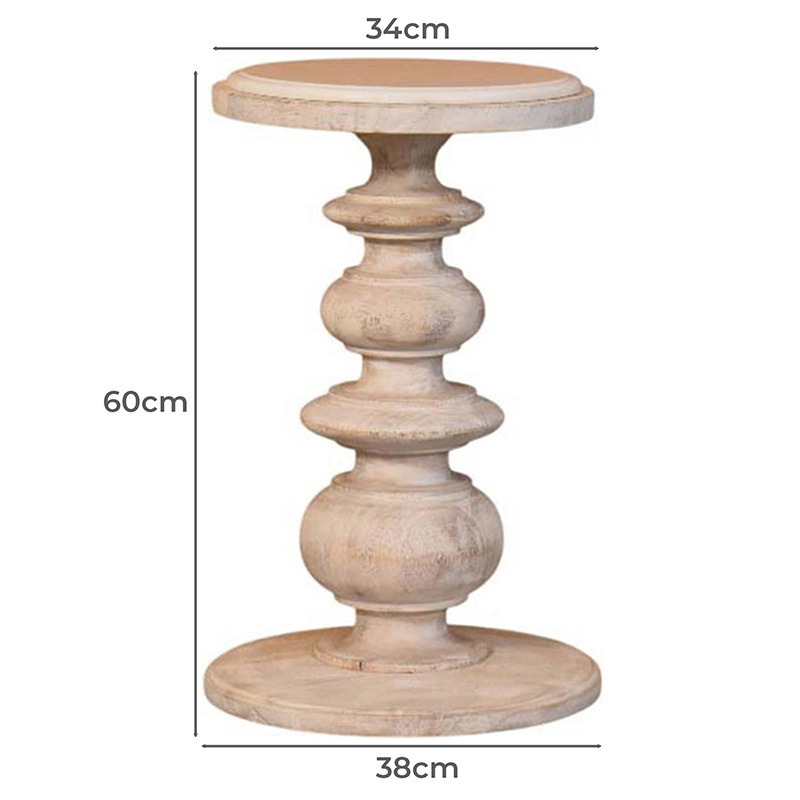 Bellis Recycled Mango Wood Side Table