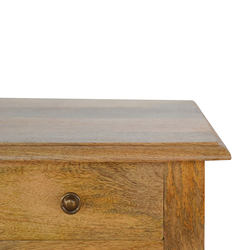 Alyona 1 Drawer 2 Tier Mango Wood Side Table
