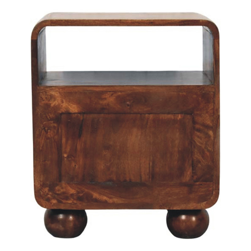 Delja 2 Drawer Mango Wood Bedside Table