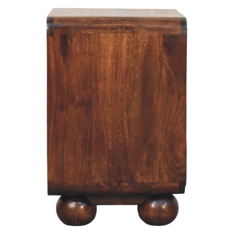 Delja 2 Drawer Mango Wood Bedside Table