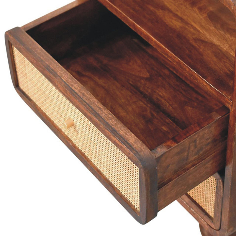 Delja 2 Drawer Mango Wood Bedside Table