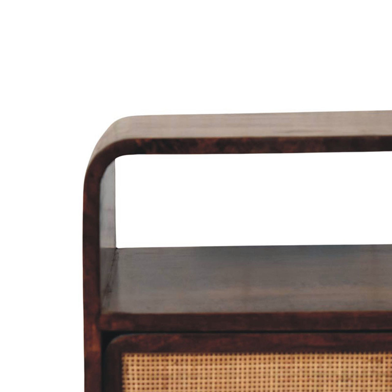 Delja 2 Drawer Mango Wood Bedside Table