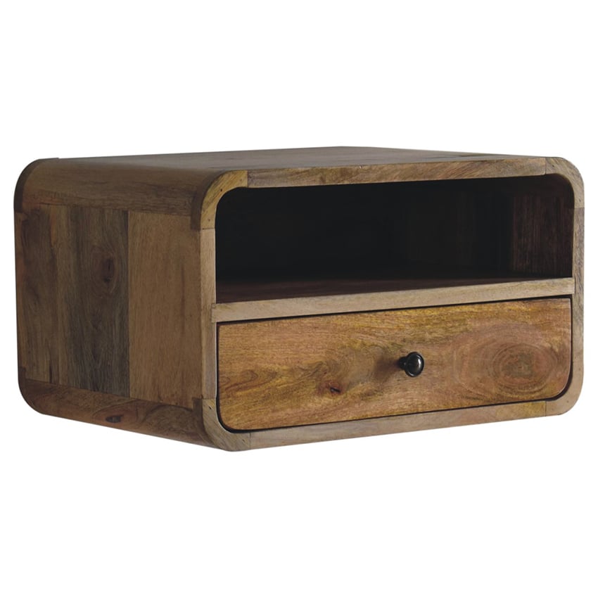 Galina Mango Wood Floating Bedside Table