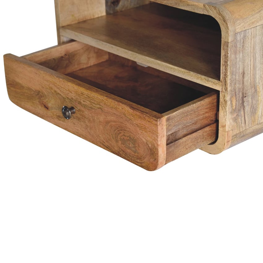 Galina Mango Wood Floating Bedside Table