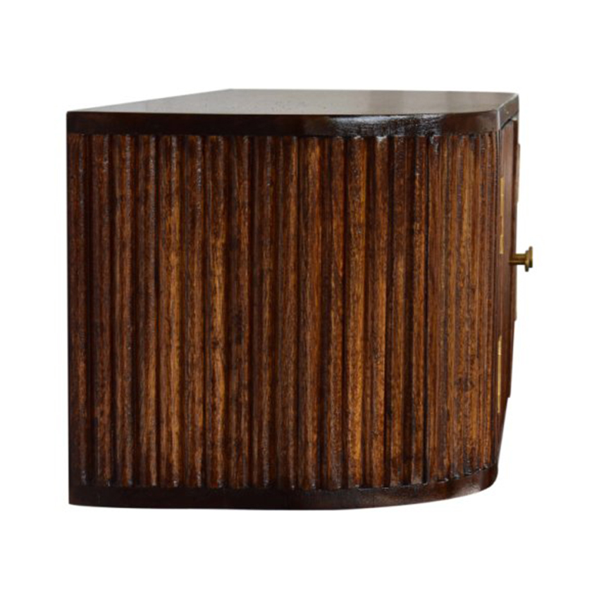 Nikita Mango Wood Wall-Mounted TV Cabinet