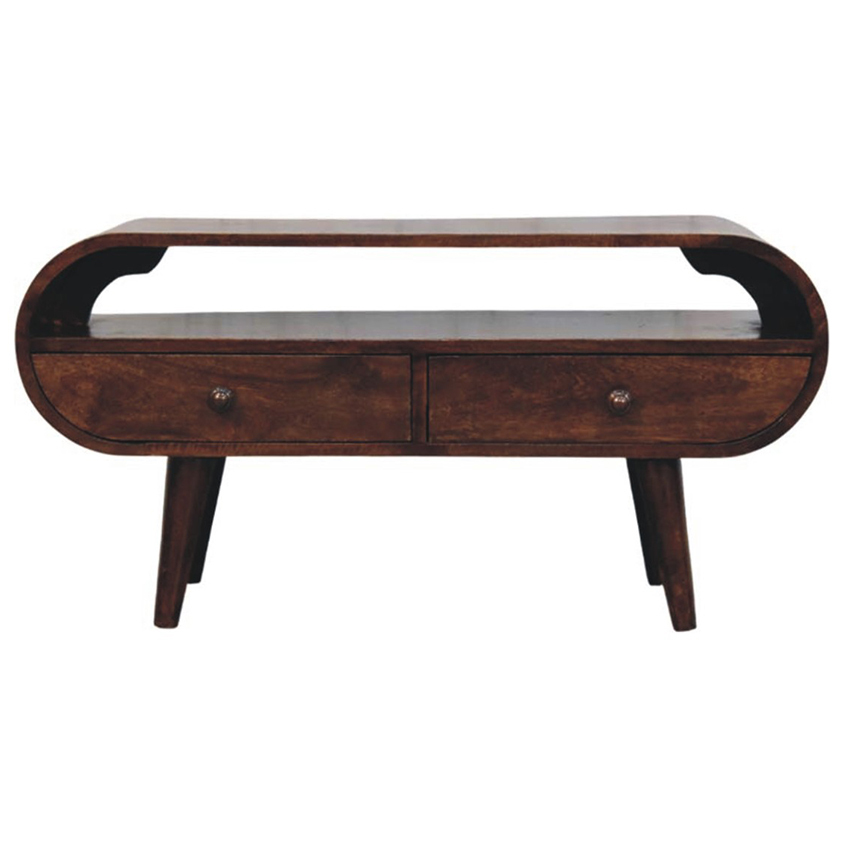 Yury 2 Drawer Mango Wood TV Unit