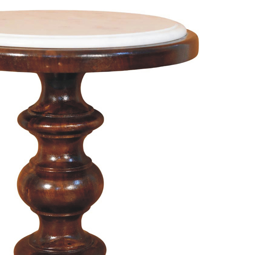 Adrick Mango Wood Side Table