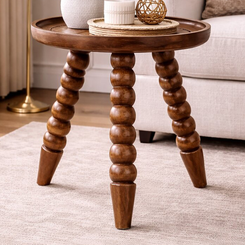 Nikolai Mango Wood Side Table