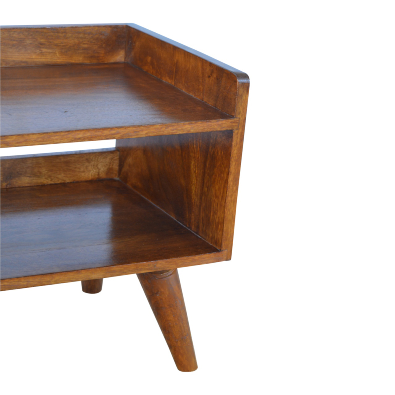Larisa Mango Wood Storage Bench