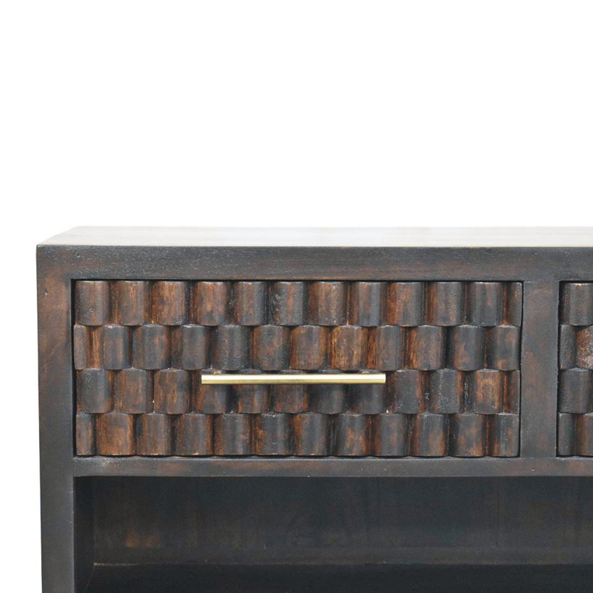 Dominik 2 Drawer Mango Wood Storage Bench