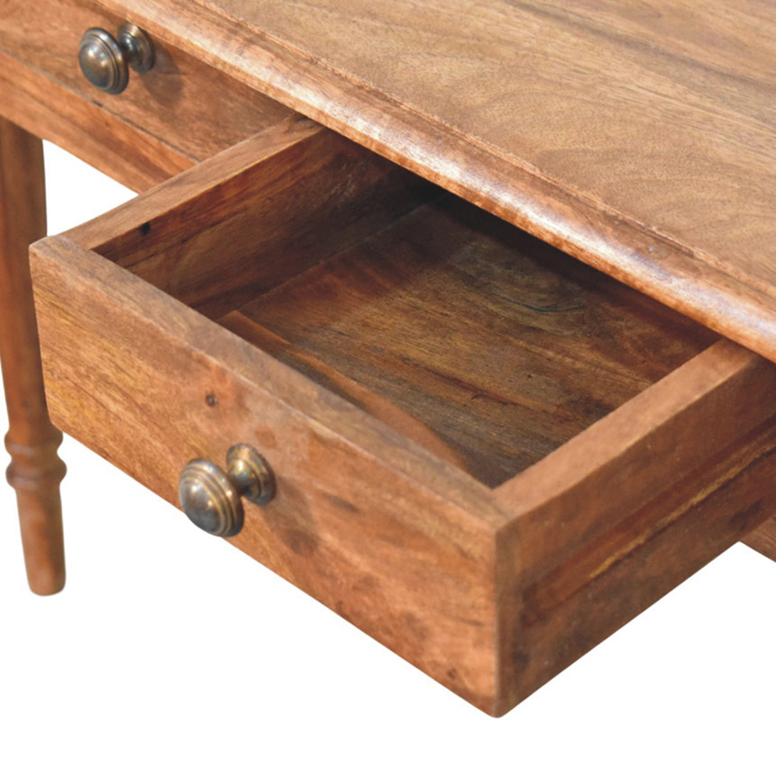 Makani 3 Drawer Mango Wood Console Table
