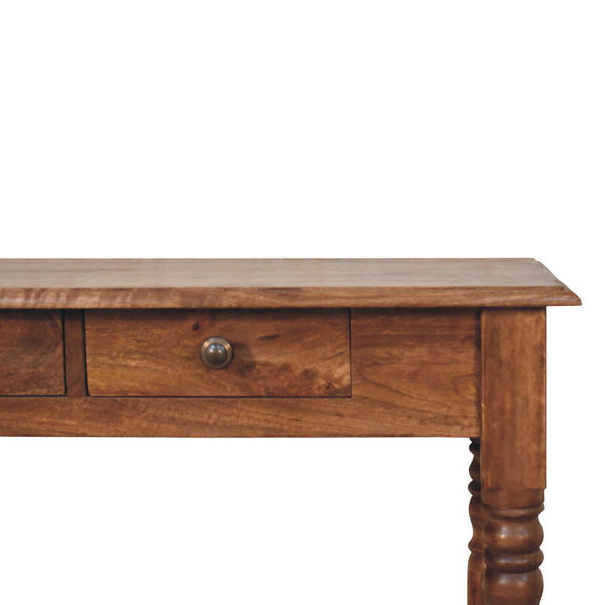 Makani 3 Drawer Mango Wood Console Table