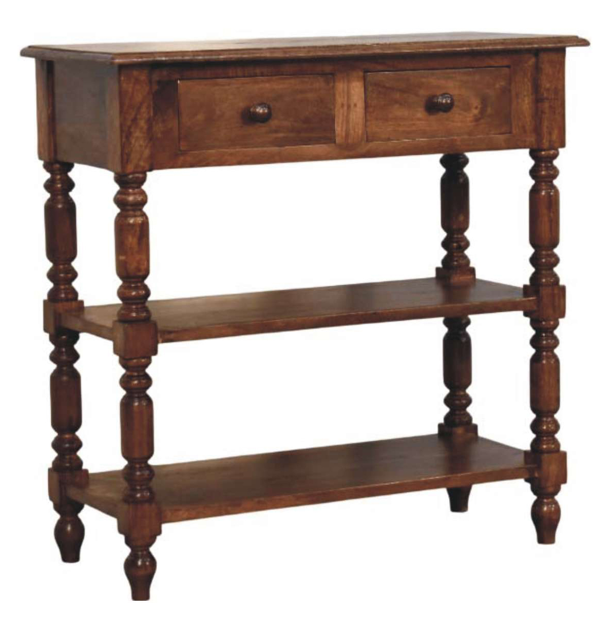 Viktor 2 Drawer Mango Wood Console Table