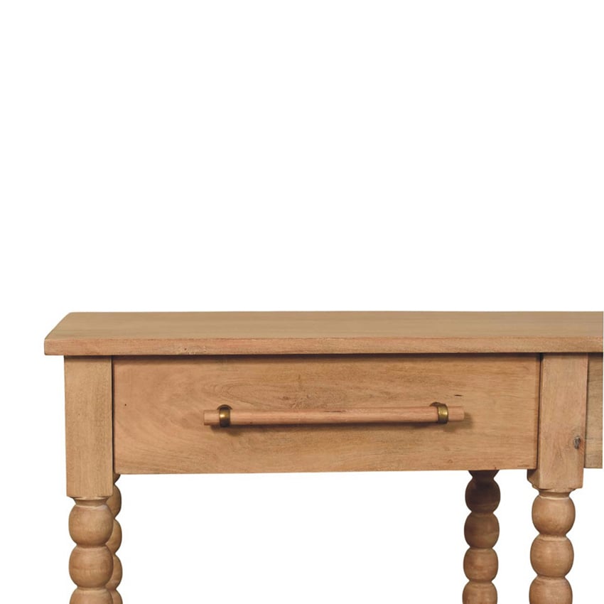 Raisa 2 Drawer Mango Wood Console Table