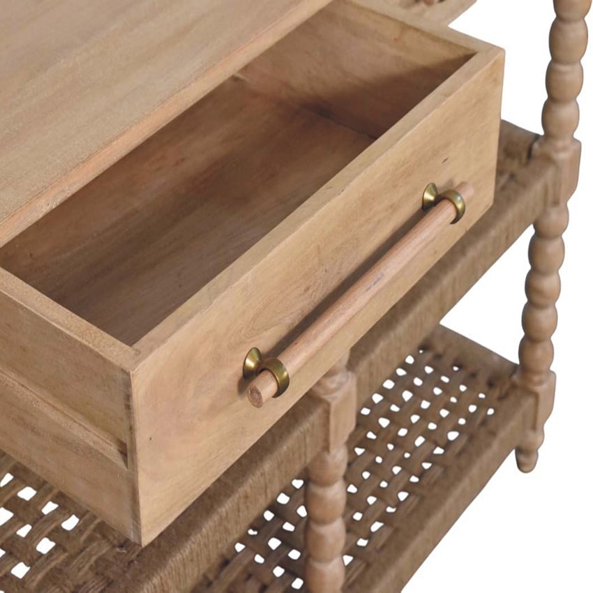 Raisa 2 Drawer Mango Wood Console Table