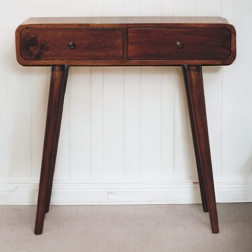 Eva 2 Drawer Mango Wood Console Table