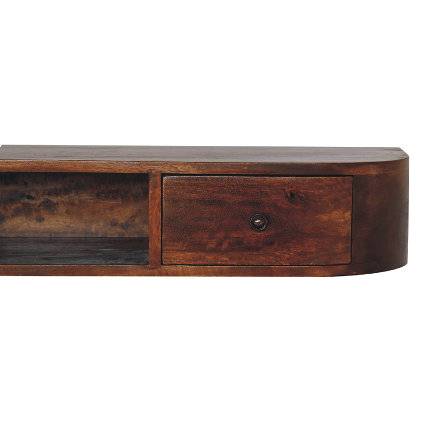 Natalya Mango Wood Wall-Mounted Console Table