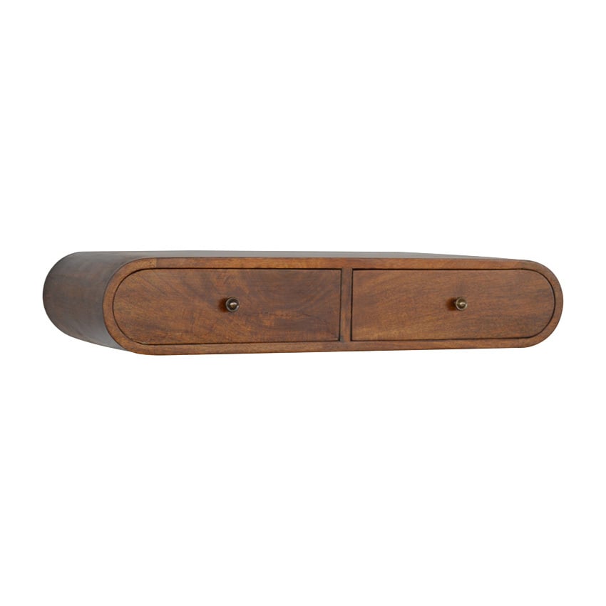Lowell Mango Wood Wall-Mounted Console Table