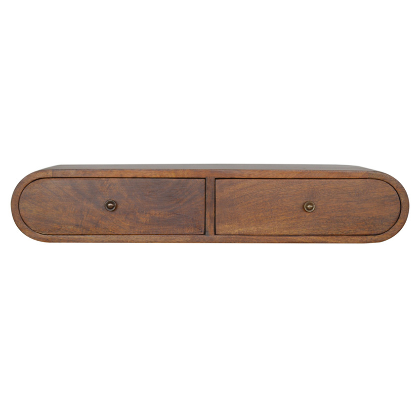 Lowell Mango Wood Wall-Mounted Console Table