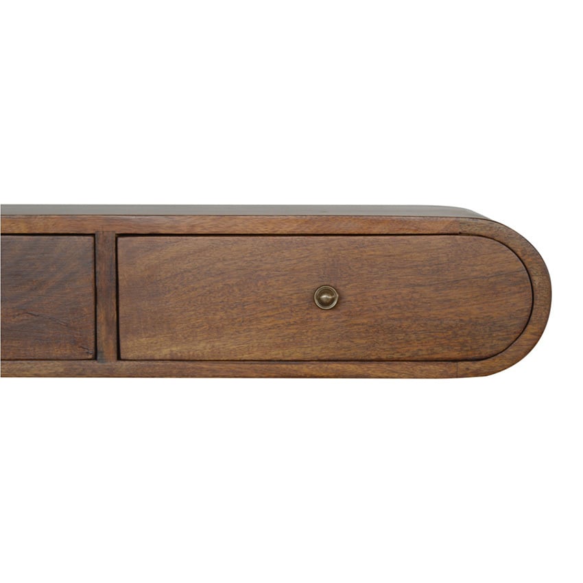 Lowell Mango Wood Wall-Mounted Console Table