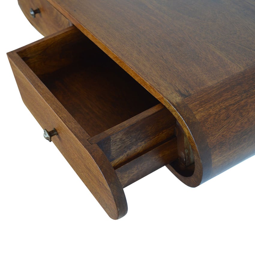 Lowell Mango Wood Wall-Mounted Console Table