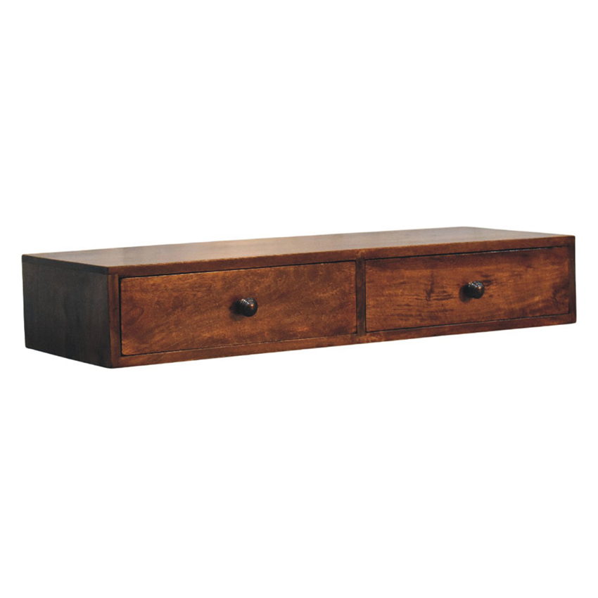 Klaudia Mango Wood Wall-Mounted Console Table