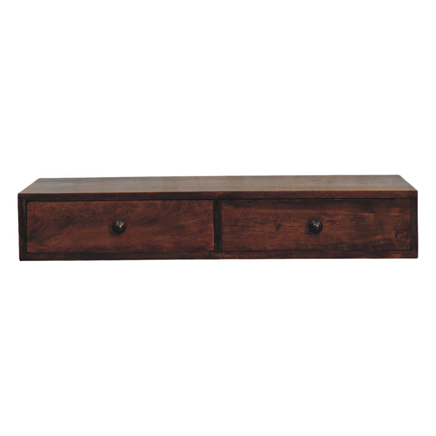 Klaudia Mango Wood Wall-Mounted Console Table