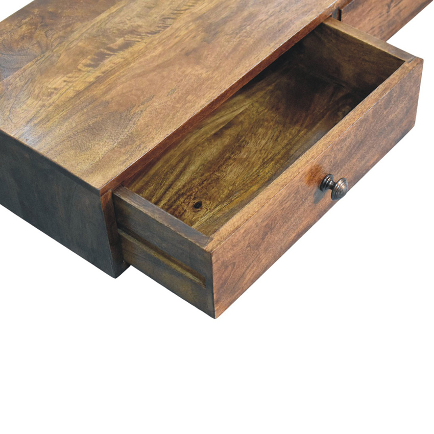 Klaudia Mango Wood Wall-Mounted Console Table